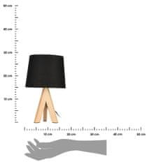 ModernHome Statívová stojaca lampa čierna 29 cm
