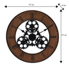 ModernHome Nástenné hodiny s ozubeným kolieskom 57 cm