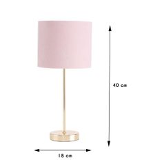 ModernHome Stolová lampa Lorie ružová