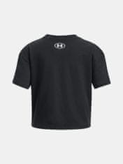 Under Armour Tričko UA CROP SPORTSTYLE LOGO SS-BLK L