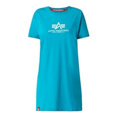 Alpha Industries  Dámske Šaty Basic T Long Tyrkysová XS