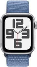 Apple Watch sa 2023, Cellular, 40mm, Silver, Winter Blue Sport Loop