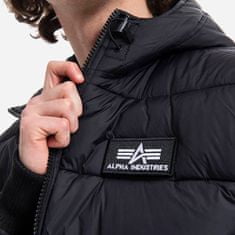 Alpha Industries  Zimná bunda Hooded Puffer Alpha Čierna M