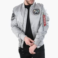 Alpha Industries  Pánska Obojstranná prechodná bunda MA-1 Moon Landing Rev S Šedá S