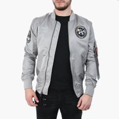 Alpha Industries  Pánska Obojstranná prechodná bunda MA-1 Moon Landing Rev S Šedá S