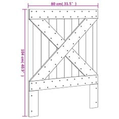 Vidaxl Čelo postele 80x104 cm masívna borovica