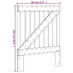 Vidaxl Čelo postele 80x104 cm masívna borovica