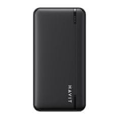 Havit PB90 Power Bank 10000mAh 2x USB / USB-C, čierny