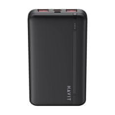 Havit PB90 Power Bank 10000mAh 2x USB / USB-C, čierny