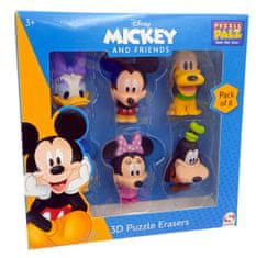 Disney Puzzle a gumička 2v1 - Mickey a Minnie Mouse