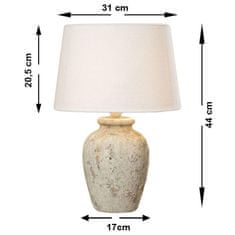 ModernHome Stolová nočná lampa Luton - H 44 cm