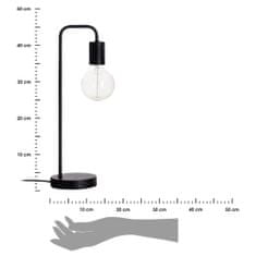ModernHome Stolná lampa Keli čierna 45 cm