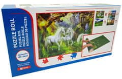 Unicorn Puzzle 1000 dielikov s rolovacou základňou - Jednorožce a hrad