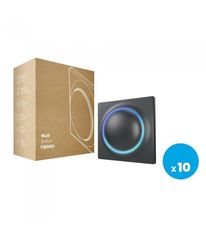 FIBARO Inteligentný svetelný vypínač - FIBARO Walli Switch Anthracite (FGWDSEU-221-8), 10ks