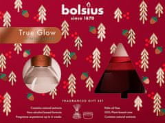 Bolsius Set Bolsius Starlight Zimné korenie, vínovo červená, darčekový, difúzer+sviečka