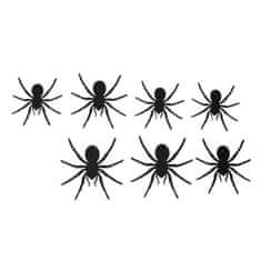 Papierová dekorácia pavúky - Halloween - 12 ks