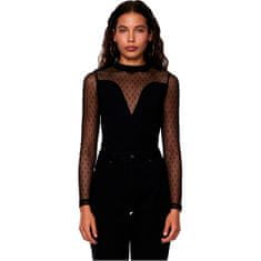 Pieces Dámske body PCSECIL 17145962 Black (Veľkosť XL)