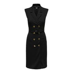 Jacqueline de Yong Dámske šaty JDYMEKKO Regular Fit 15309554 Black (Veľkosť S)