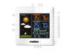 Wellhox Meteorologická stanica s DCF a zobrazením počasia + senzor SP93