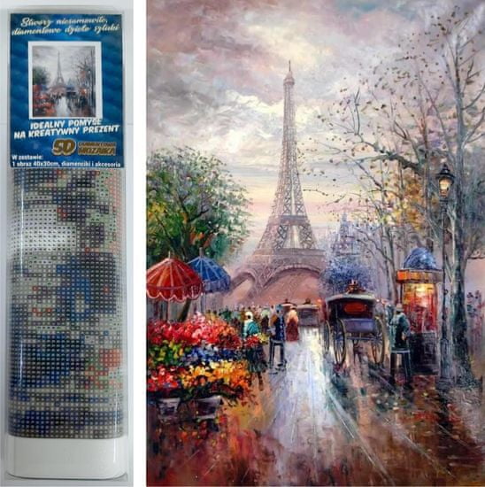 Norimpex Diamantové maľovanie Prechádzka Parížom 30x40cm