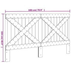 Vidaxl Čelo postele 180x104 cm masívna borovica