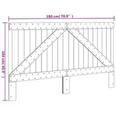 Vidaxl Čelo postele 180x104 cm masívna borovica
