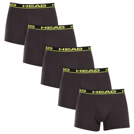 Head 5PACK pánske boxerky sivé (701203974 020)