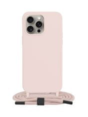 Techsuit Kryt iPhone 15 Pro Max púdrový so šnúrkou 109823