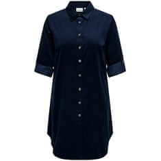 Only Carmakoma Dámske šaty CARWINI Regular Fit 15307142 Dress Blues (Veľkosť 3XL)