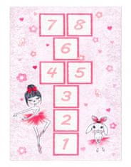 Dywany Łuszczów Detský kusový koberec Junior 51828.802 Ballerina pink 80x150