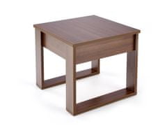 Halmar Odkládací stolek NEA SQUARE 60 cm hnědý ořech