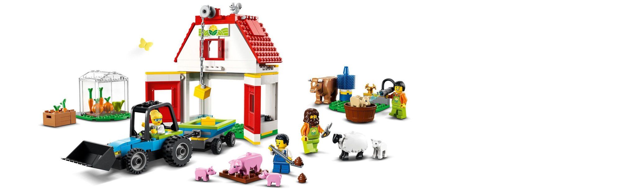 LEGO City 60346 Stodola a zvieratká z farmy