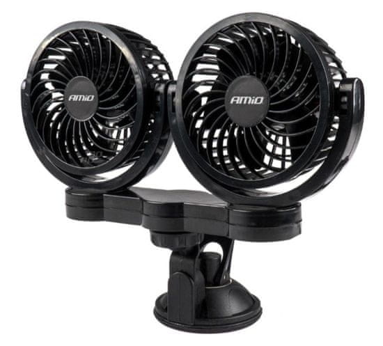 shumee DVOJITÝ VENTILÁTOR DO AUTO 4" 24V S PRÍSAVOU