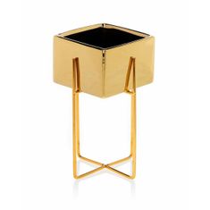 ModernHome Kvetináč Mizu Gold 21 cm