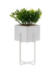 ModernHome Kvetináč Mizu White 23 cm