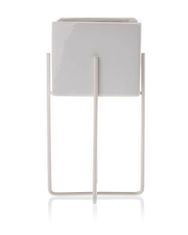 ModernHome Kvetináč Mizu White 23 cm