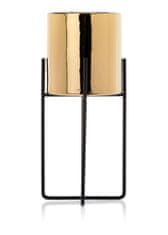 ModernHome Kvetináč Florri Gold Black 23,5 cm