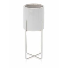 ModernHome Kvetináč Florri White 23,5 cm