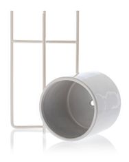 ModernHome Kvetináč Florri White 22 cm