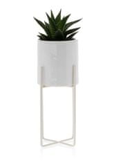 ModernHome Kvetináč Florri White 23,5 cm