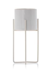 ModernHome Kvetináč Florri White 22 cm