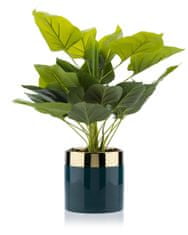 ModernHome Cindy Green Gold kvetináč 13 cm zelený