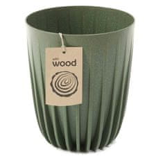 ModernHome Kvetináč z odizolovaného ECO dreva zelený 30xh36 cm