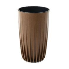 ModernHome Kvetináč Stripped Tall ECO wood prírodné drevo 25xh42 cm