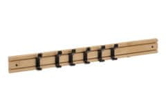 ModernHome Posuvný bambusový nástenný vešiak