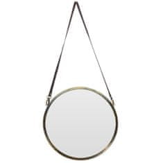 ModernHome Okrúhle zrkadlo na popruhu 42 cm