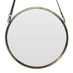 ModernHome Okrúhle zrkadlo na popruhu 42 cm