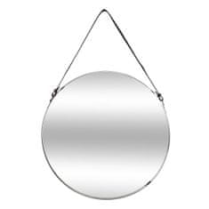 ModernHome Okrúhle nástenné zrkadlo na popruhu 38 cm