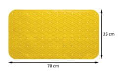 ModernHome Protišmyková podložka 70x35 žltá