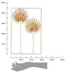 ModernHome Nástenná dekorácia Aster Gold 30x45 cm